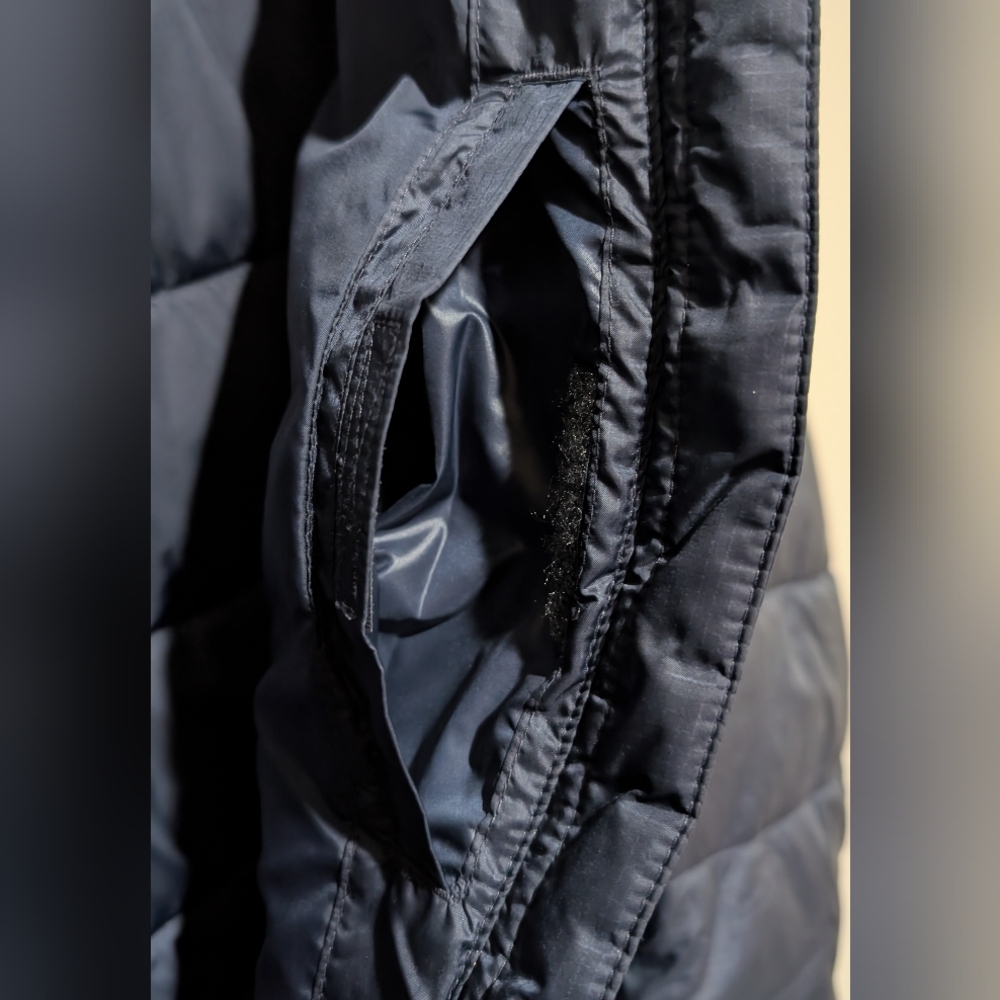 Columbia Navy Quilted Long Jacket - Picture 4 of 6